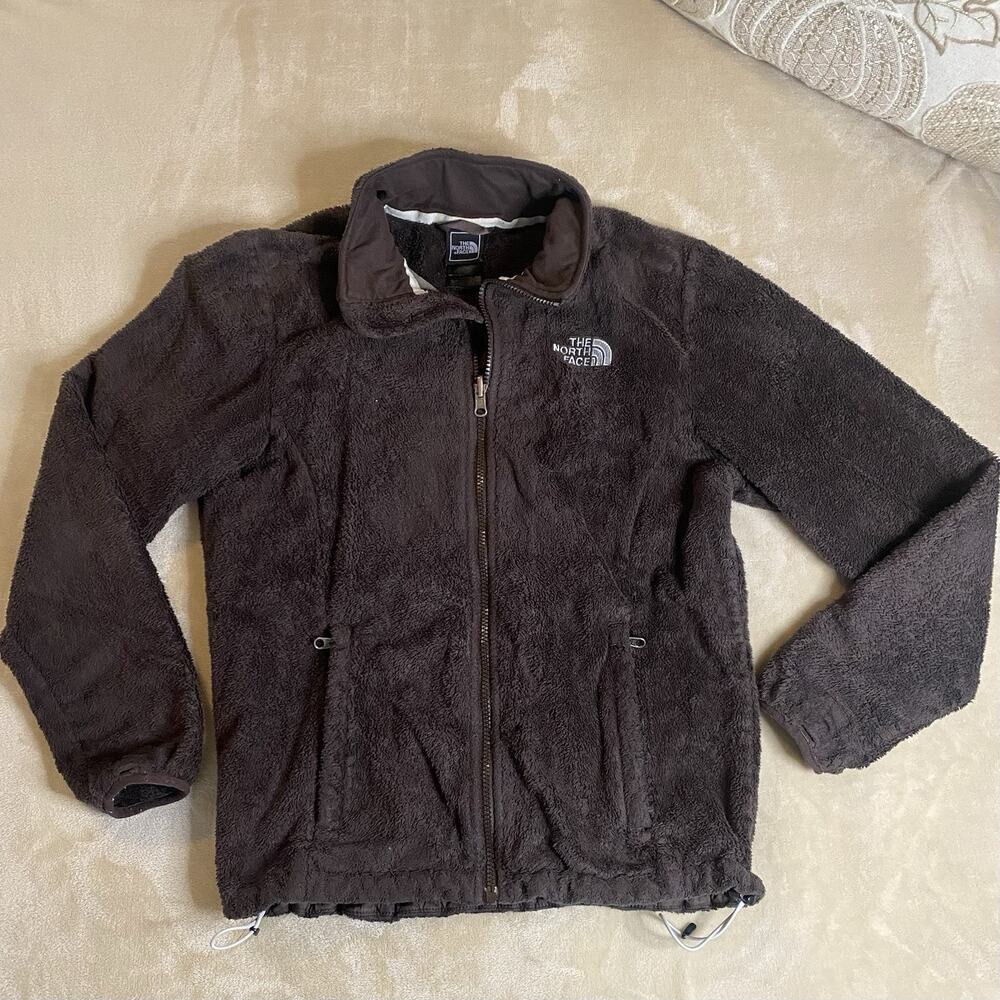 The North Face Dark Brown Plush Full-Zip Fleece Jacket M